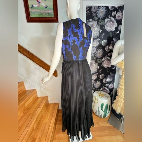 Anthropologie Bhanuni by Jyoti Sleeveless Jacquard Twofer Midi Dress/ size S - Picture 6 of 9